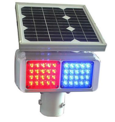 China 12V 7AH Aluminum Solar Warning Lights Monocystalline panel Flashed for sale