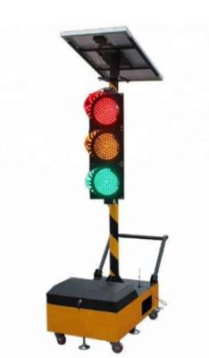 China Mobile IP68 Solar Traffic Light 8000mcd Poly carbonate For Road Safety for sale