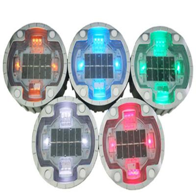 China 58 ton Weight Resistance 2.5V Dia 125mm solar Road Marker Underground  for traffic safety and landscape for sale