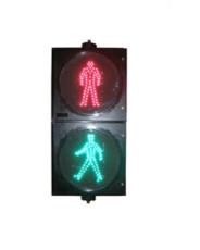 China LED Static Pedestrian Traffic Light GE UV Resistance PC Housing For Traffic Safety for sale
