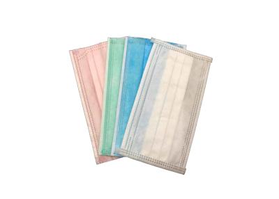 China Disposable Medical Face Masks ,Green,Pink,White,Blue Color 3 Layers Face Mask for sale
