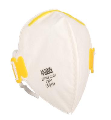 China Non Woven Fabric FFP1 Dust Mask With Latex Free Elastic Strap for sale