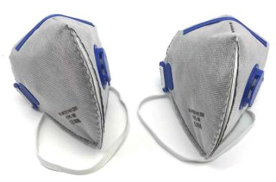 China Vertical Foldable FFP3 Dust Mask , FFP3 Respirator Mask With Valve for sale