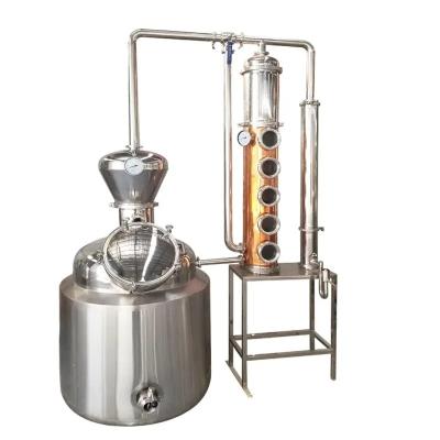 China GHO 200L Best Stainless Steel/Copper Column Alcohol Distiller Distillation Equipment for sale