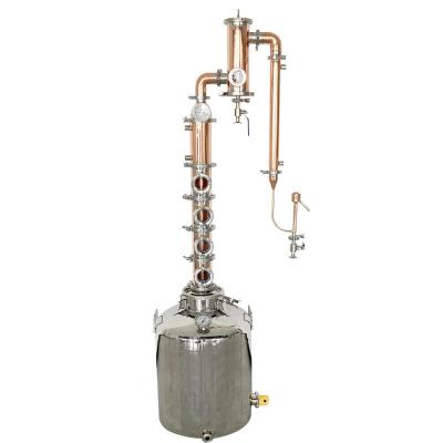 China 50L Red Copper and Stainless Steel Alcohol Distillation Equipment for Home Top Seller for sale