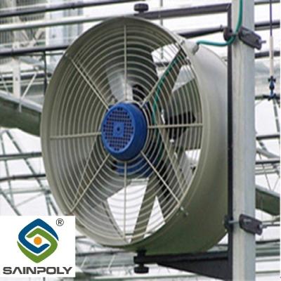 Chine La serre chaude de style de dôme de Sainpoly de jardin partie la longue durée de ventilateur d'extraction de volaille à vendre