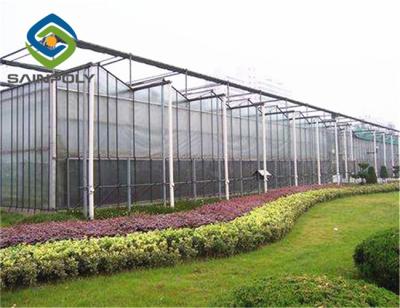 China Multi Span Horticultural Glass Greenhouse With Ventilation Hot Galvanized for sale