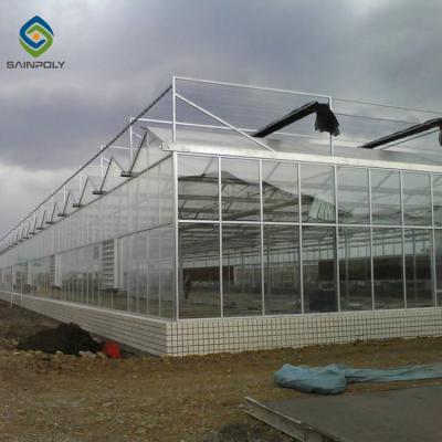 China Multi Span Polycarbonate Aluminium Greenhouse Agricultural Planting for sale