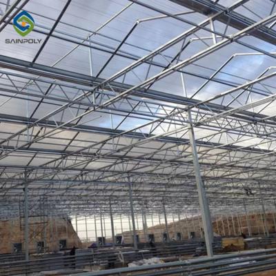 China Multi Span PC Sheet Greenhouse Polycarbonate Covering Plant Growth for sale