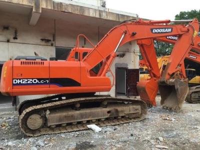 Chine La longueur 5700mm DOOSAN DH220 21400kg de boom a utilisé l'excavatrice Machine à vendre