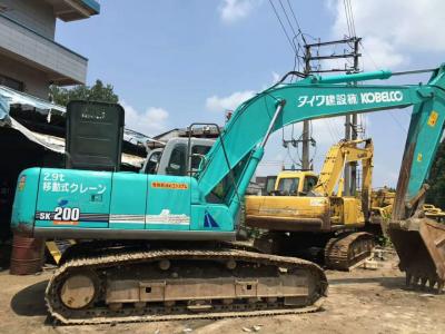 Chine Excavatrice utilisée par seau des heures de travail SK200-6 3798h 0.7m3 Kobelco à vendre