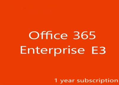 China Office 365 Enterprise E3 Annual Subscription License All Languages Digital Key for sale