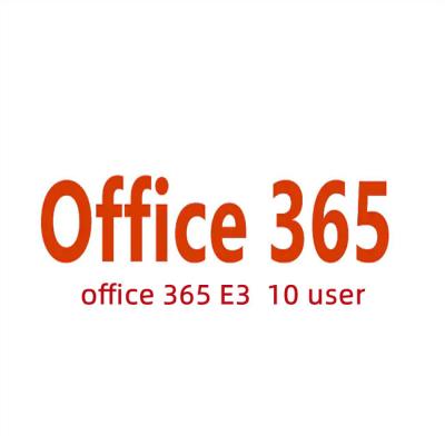 China Online Key Office 365 E3 Enterprise Subscription Key One Year 10 Users for sale