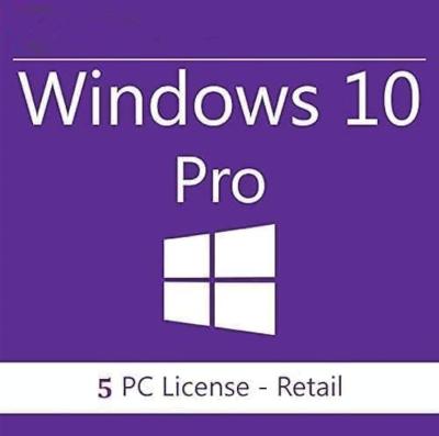 Cina Windows 10/11 Professional Product Key 5 PC Retail License 32/64-Bit Activation in vendita
