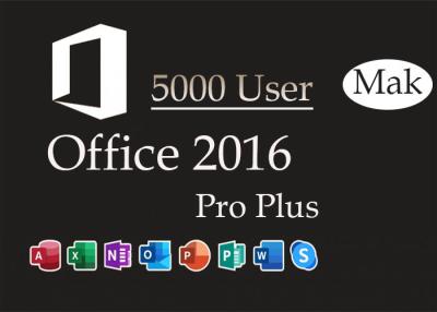 Китай Профессионал Mak 5000pc 2016 плюс ключ продукта, глобальный ключ Excel 2016 лицензии продается