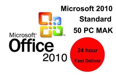 China Standard 50pc  Office Professional Plus 2010 Activation Code 32 Bit for sale