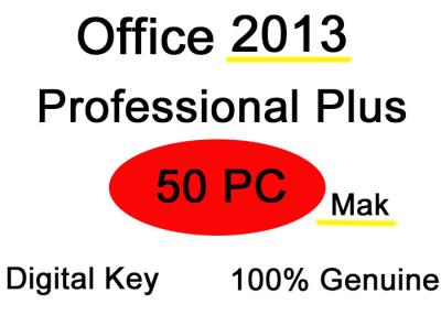 China Email Lifetime  Ms Office 2013 Product Key 50 User License for sale