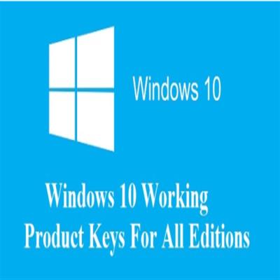 China Código casero de la activación de 64Bit Windows 10 actualizables, X32 llave del producto de la activación del triunfo 10 en venta