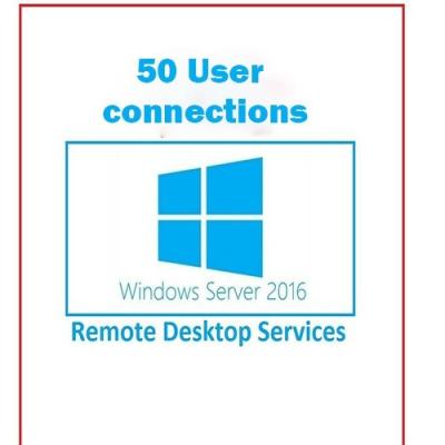 China Rds 50 User Product Key For Windows Server 2016 Datacenter Global Activation for sale