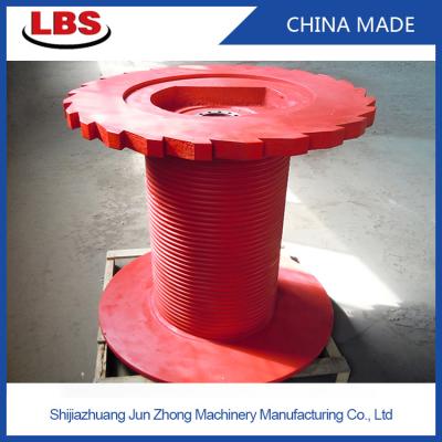 China Petroleum Oil Drilling Winch Drum With Special Rope Groove for sale