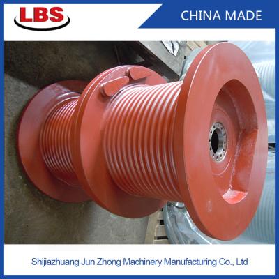 China Cast Steel Wire Rope Drum Barrel Winch Drum For Workover rig for sale