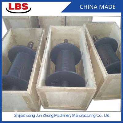 China LBS Gray Grooved Drum with Shaft/ Stainless Steel Material for sale