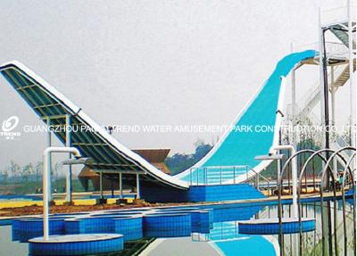 China Swing Wave Slide Fiberglass Water Slides Amusement Park Equipment 11m Height for Aqua Park for sale