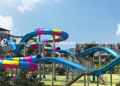 China Commercial Fiberglass Adult Waterslide in Adventure Waterpark for sale