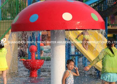 China Pilz-Gruppen-Spray-Park-Ausrüstung, kundengebundene Fiberglas-Wasserrutsche für Wasser-Park zu verkaufen