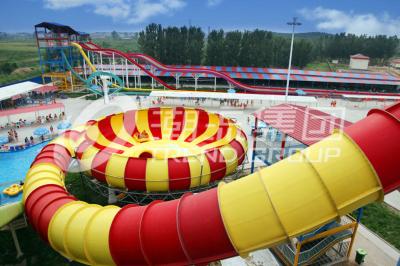China Custom Water Slides Space Bowl Water Slide Fiberglass Water Slide  for Water Park for sale