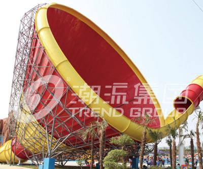China Blue Large Tornado Water Slide Games Ashland / DSM Resin For Water Park for sale