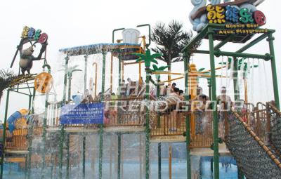 China Outdoor Aqua Playground Water House Structures , Water Park Equipment OEM for sale
