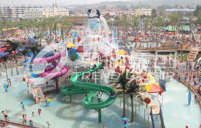 China Large aqua playground equipment in waterpark projects , aqua park games for sale