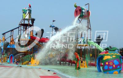 China Floating Large Aqua Playground Theme Hotel Outdoor Water Park Fiberglass Equipment for sale