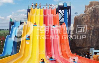 China Colorful Racing Water Park Rides , Holiday Resorts With Water Parks For Family for sale