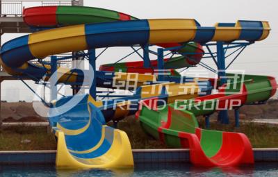China Customized Spiral Fiberglass Water Slide Games For Resorts Or Hotel for sale