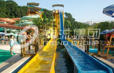 China Funny Fiberglass Water Slides Garden Backyard Pool Water Slides for sale