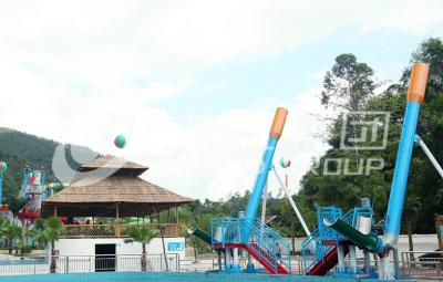 China Commercial Thrilling Cannon Ball  Fiberglass Water Slide for Water Theme Parks for sale