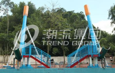 China Commercial funny free fall fiberglass water slide for water theme parks for sale