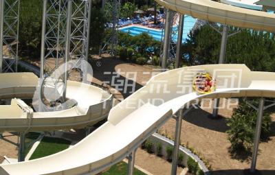 China Outside Trend Huge Water Slides Custom Length And Platform Height HT-44 for sale