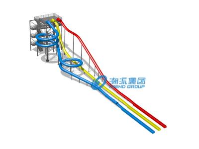 China Commercial water slides for children , Outdoor Playground Equipment for Water Park for sale