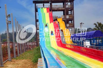 China Large Fiberglass Water Slides with Stainless Steel Equipment for Amusement Park for sale
