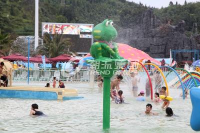 Κίνα Παιχνίδι νερού ψεκασμού για τα παιδιά, εξοπλισμός πάρκων Aqua φίμπεργκλας ύφους κινούμενων σχεδίων για την πώληση προς πώληση
