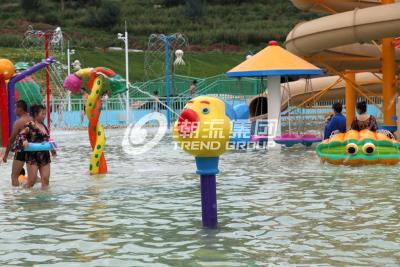 China Equipo del parque del espray de la reconstrucción de los niños del PVC/equipo púrpura del parque del chapoteo en venta