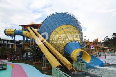 China Tornado fiberglass water pool slides for adult , swimming pool slides for sale