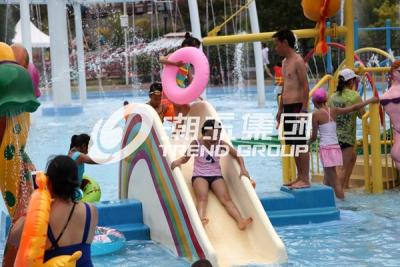 China Commercial Rainbow Bridge Fiberglass Water Park Pool Slides for Kids for sale