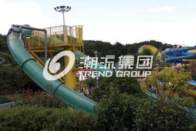 China Aqua Park Water Slide Games , Aqua Loop Body Fiberglass Slides For Pools for sale