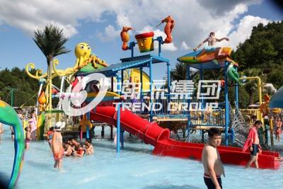 China Parent-child Theme Big Aqua Playground Fiberglass Water House for Amusement Park for sale