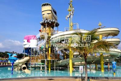 China 1 Year Warranty Aqua Playground Children / Adults Aqua Water Park With Water Slide for sale