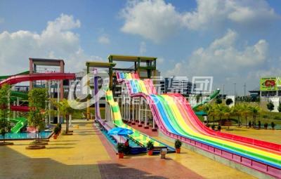 China General Water Park Custom Rainbow Water Slides High Speed Adult Plastic Water Slide for sale